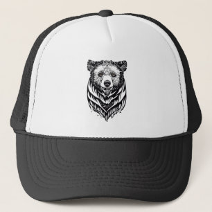 Beer Grizzly Wilde Dier Natuur Illustratie Art T Trucker Pet
