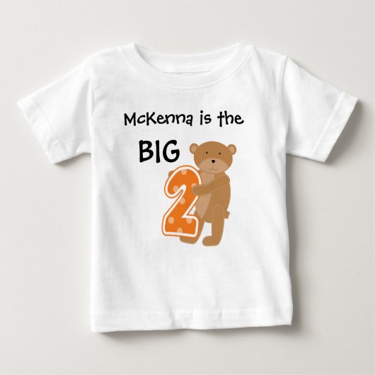 Beer Grote Twee Verjaardag T-shirt (Voorkant)