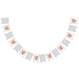 Beer hart Collectie - Blauw Vlaggetjes