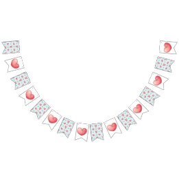 Beer hart Collectie - Blauw Vlaggetjes