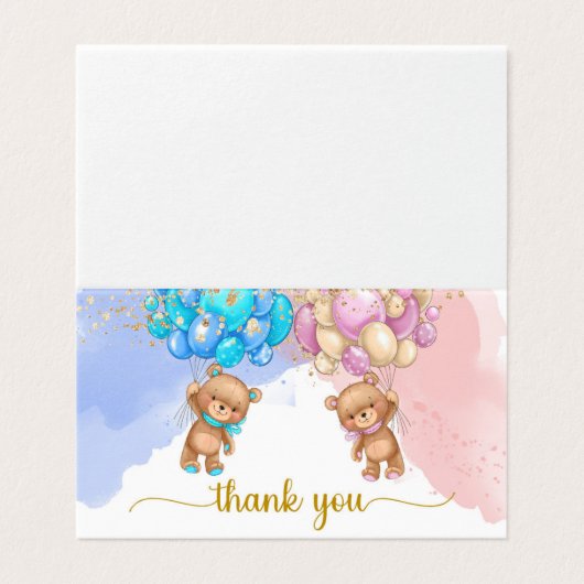 Beer Hartelijk dank Kaart (Buitenkant ongevouwen)