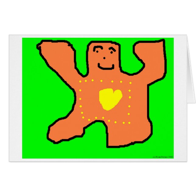 Beer hartkaart (Voorkant Horizontaal)