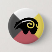 beer hartlijn ronde button 5,7 cm (Voorkant)