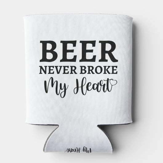 Beer heeft nooit mijn hart Koelbox gebroken Blikjeskoeler (Achterkant)