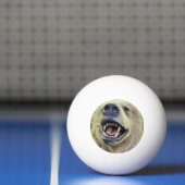 Beer hoofd gezicht ontwerp met glimlach pingpongballen (Net)