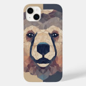 Beer hoofd laag polyontwerp Case-Mate iPhone case (Achterkant)