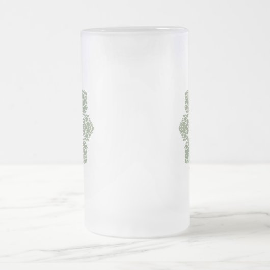 Beer Hops Kerstmonogram Matglas Bierpul (Center)