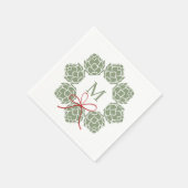 Beer Hops Kerstmonogram Servet (Hoek)