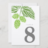 Beer Hops Rustic Numéro de table (Devant)