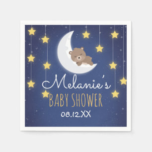 Beer houdt van je, het motorrug Baby shower Servet