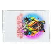 Beer houdt van muziek kussensloop (Achterkant-Rechts)