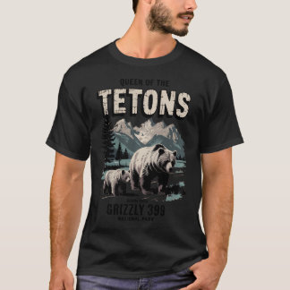 Beer houdt van Queen of the Tetons Grizzly 399 T-shirt