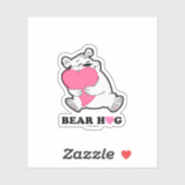 Beer Hug Custom-Cut Vinyl Sticker (Vel)