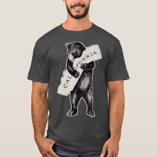 Beer Hug I Love California ArtRetro Cali T-shirt