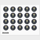Beer Hug Ronde Sticker (Vel)