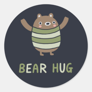 Beer Hug Ronde Sticker