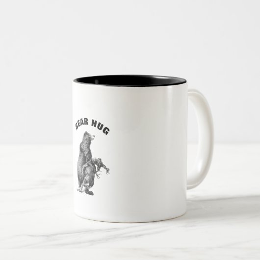Beer Hug Tweekleurige Koffiemok (Voorkant rechts)