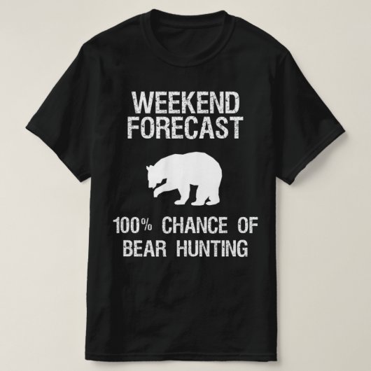 Beer Hunter Weekend Forecast T-shirt (Design voorkant)
