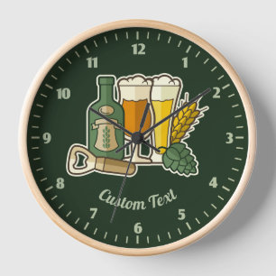 Beer Icons Clock