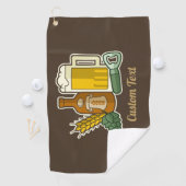 Beer Icons Golf Towel Golfhanddoek (Insitu)