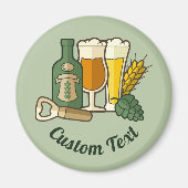 Beer Icons Magnet Magneet (Voorkant)