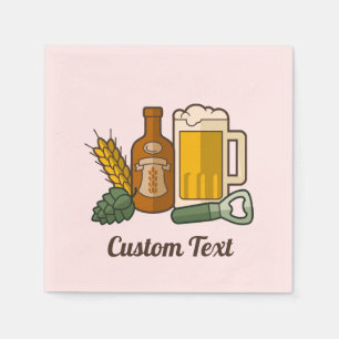 Beer Icons Napkins Servet
