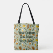 Beer Icons Pattern-Canvas tas (Achterkant)