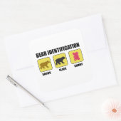 Beer-identificatiefunctie Vierkante Sticker (Envelop)