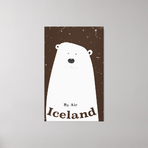 Beer IJsland Canvas Afdruk