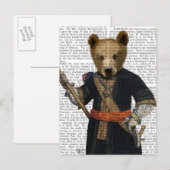 Beer in Blauwe Robes 2 Briefkaart (Voorkant / Achterkant)