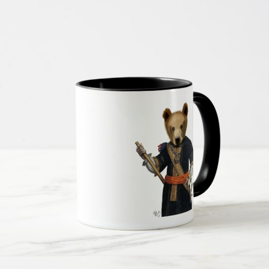 Beer in Blauwe Robes 2 Mok (Voorkant rechts)