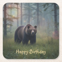 Beer in een magisch bos