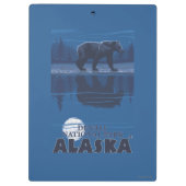 Beer in het Nationaal Park Moonlight - Denali, Ala Klembord (Achterkant)