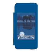 Beer in het Nationaal Park Moonlight - Yellowstone Incipio iPhone Portemonnee Hoesje (Voorkant Agenda)