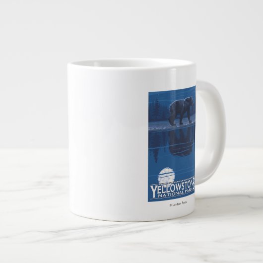 Beer in het Nationaal Park Moonlight - Yellowstone Jumbo Beker (Voorkant rechts)