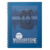 Beer in het Nationaal Park Moonlight - Yellowstone Notitieboek (Voorkant)