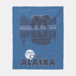 Beer in Moonlight - Curry, Alaska Fleece Deken