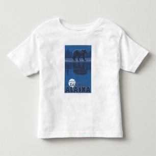 Beer in Moonlight - Dawson, Alaska Kinder Shirts