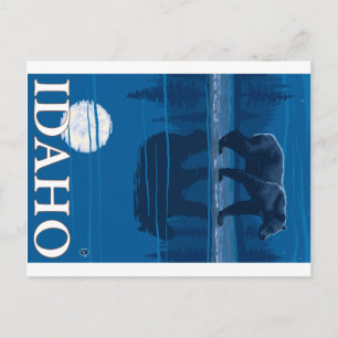 Beer in Moonlight - Idaho Briefkaart