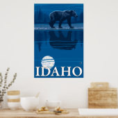 Beer in Moonlight - Idaho Poster (Keuken)