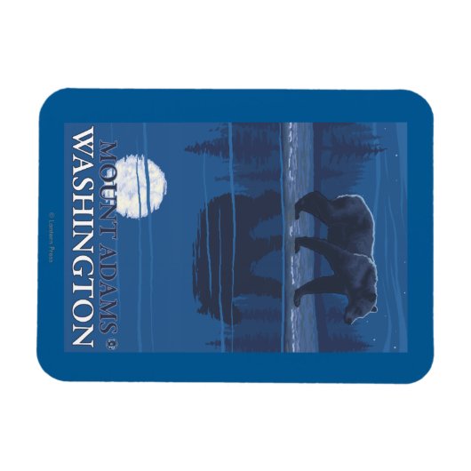 Beer in Moonlight - Mount Adams, Washington Magneet (Horizontaal)