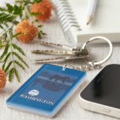 Beer in Moonlight - Mount Adams, Washington Sleutelhanger (Voorkant Rechts)