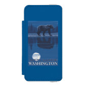 Beer in Moonlight - Mount Rainier, Washington Incipio iPhone Portemonnee Hoesje (Voorkant Agenda)