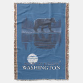 Beer in Moonlight - Mount St. Helens Deken (Voorkant Verticaal)