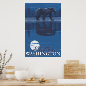 Beer in Moonlight - Olympisch Nationaal Park, WA Poster (Keuken)