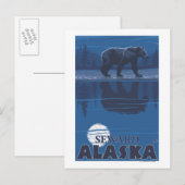 Beer in Moonlight - Seward, Alaska Briefkaart (Voorkant / Achterkant)