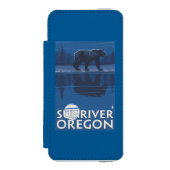 Beer in Moonlight - Sun River, Oregon Incipio iPhone Portemonnee Hoesje (Voorkant Agenda)