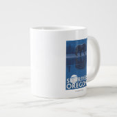 Beer in Moonlight - Sun River, Oregon Jumbo Mok (Voorkant rechts)