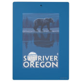 Beer in Moonlight - Sun River, Oregon Klembord (Achterkant)