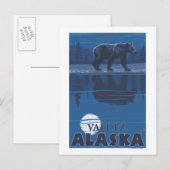 Beer in Moonlight - Valdez, Alaska Briefkaart (Voorkant / Achterkant)